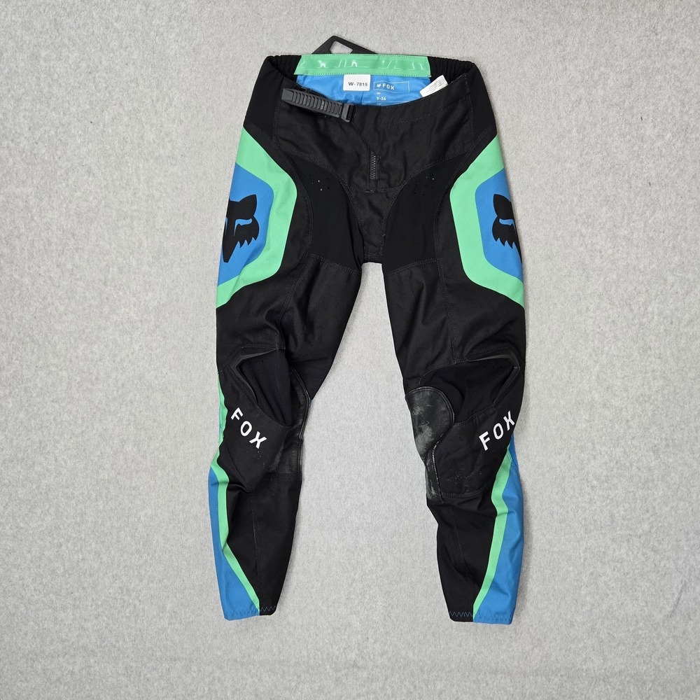 Fox Boys Pants Y-26 Black Cargo Colorblock Motocross Dirt Bike Husqvarna Logo